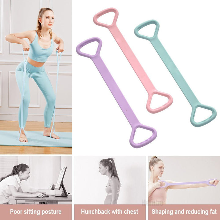 Yoga Fitness Resistance Band, Arm Back Training Elastic Ropes - Pure Barre Workout Chest Arm And Shoulder Stretch Bands Exercise Equipment For Physical Therapy,Yoga,Pilates,Stretching - Level Up Fitness Shop